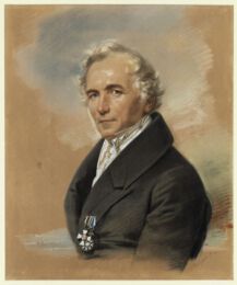 Christian Daniel Rauch, Farbige Kreidezeichung von Franz Krüger, 1835 (Foto: © bpk/ Kupferstichkabinett, SMB/ Volker-H. Schneider)