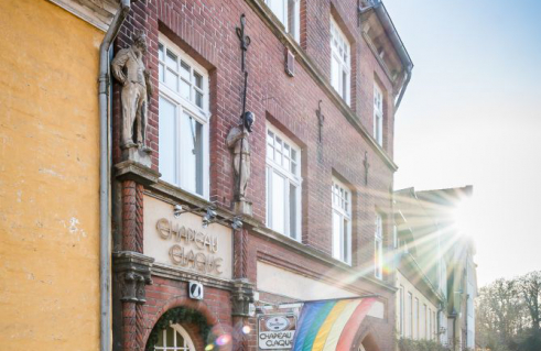 Portalbekrönung Stecknitzfahrer