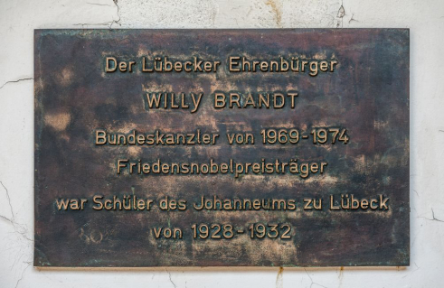 Gedenktafel für Willy Brandt