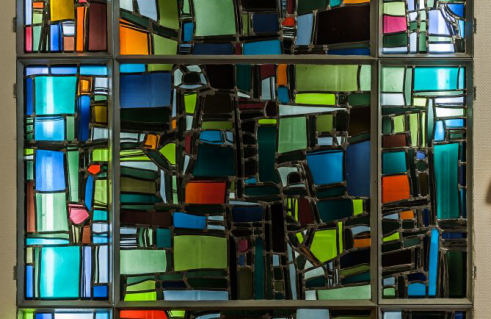 Dagmar Schulze-Ross und Alfred Ross, Glasfenster (Foto: Jörg Schwarze)