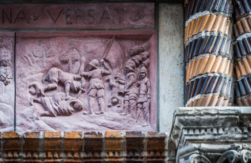 Statius von Düren (Werkstatt), Flucht nach Ägypten, Bethlehemitischer Kindermord (Foto: Jörg Schwarze)