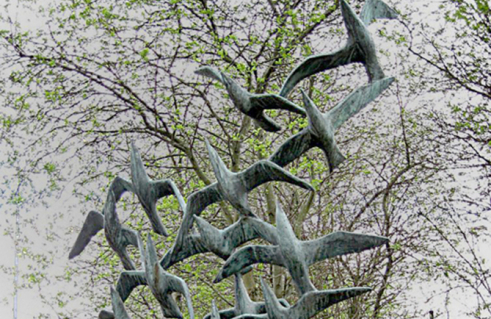 Karlheinz Goedtke, Auffliegender Vogelschwarm