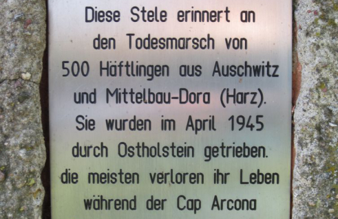 Wolf Leo, Gedenkstele Todesmarsch I/Wegzeichen – Lehm Beton Projekt