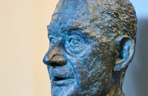 Gottfried Bermann Fischer, Büste Thomas Mann (Foto: Jörg Schwarze)