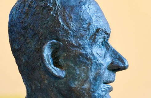 Gottfried Bermann Fischer, Büste Thomas Mann (Foto: Jörg Schwarze)