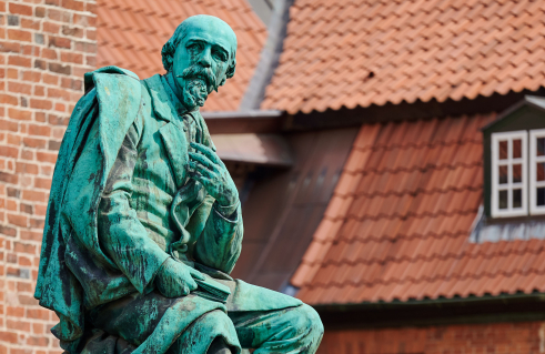 Hermann Volz, Geibel-Denkmal (Foto: Jörg Schwarze)